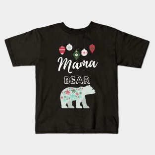 Christmas Theme Polar Mama Bear Kids T-Shirt